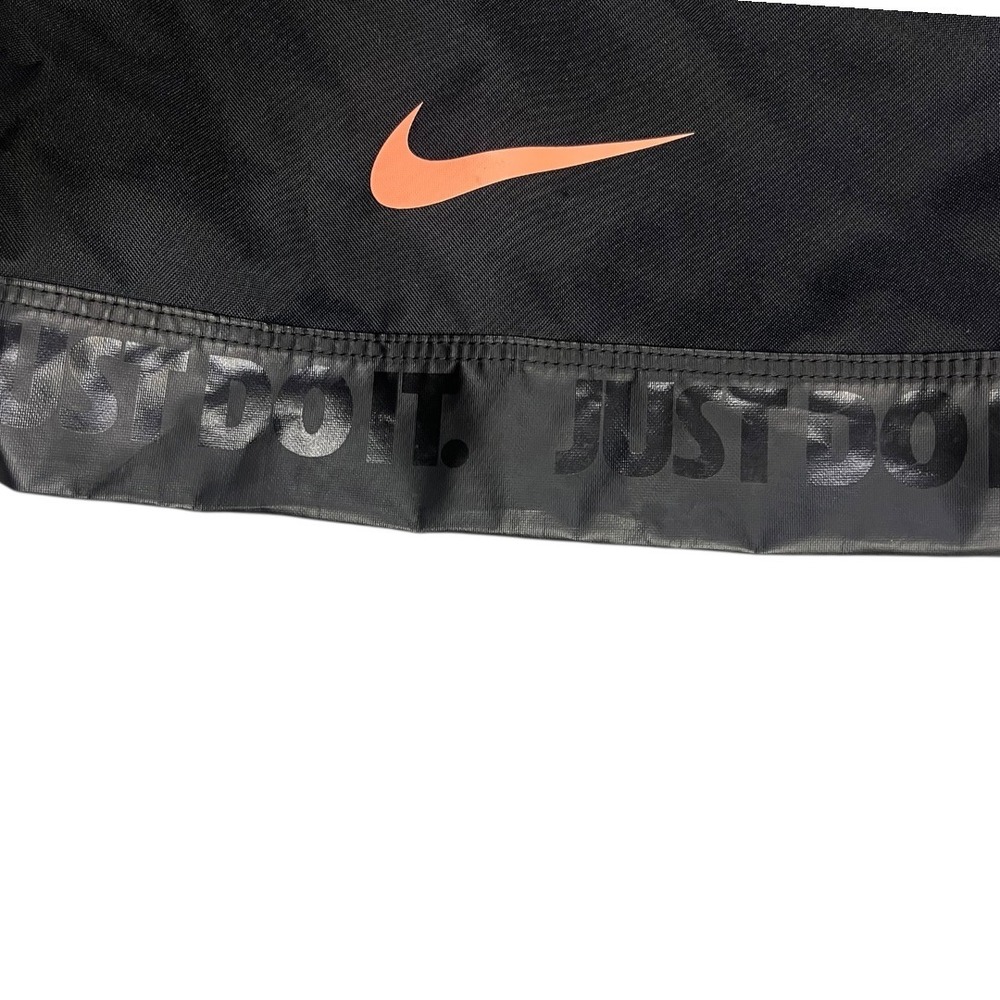 Nike Drawstring Backpack Black Red Orange Swoosh … - image 2